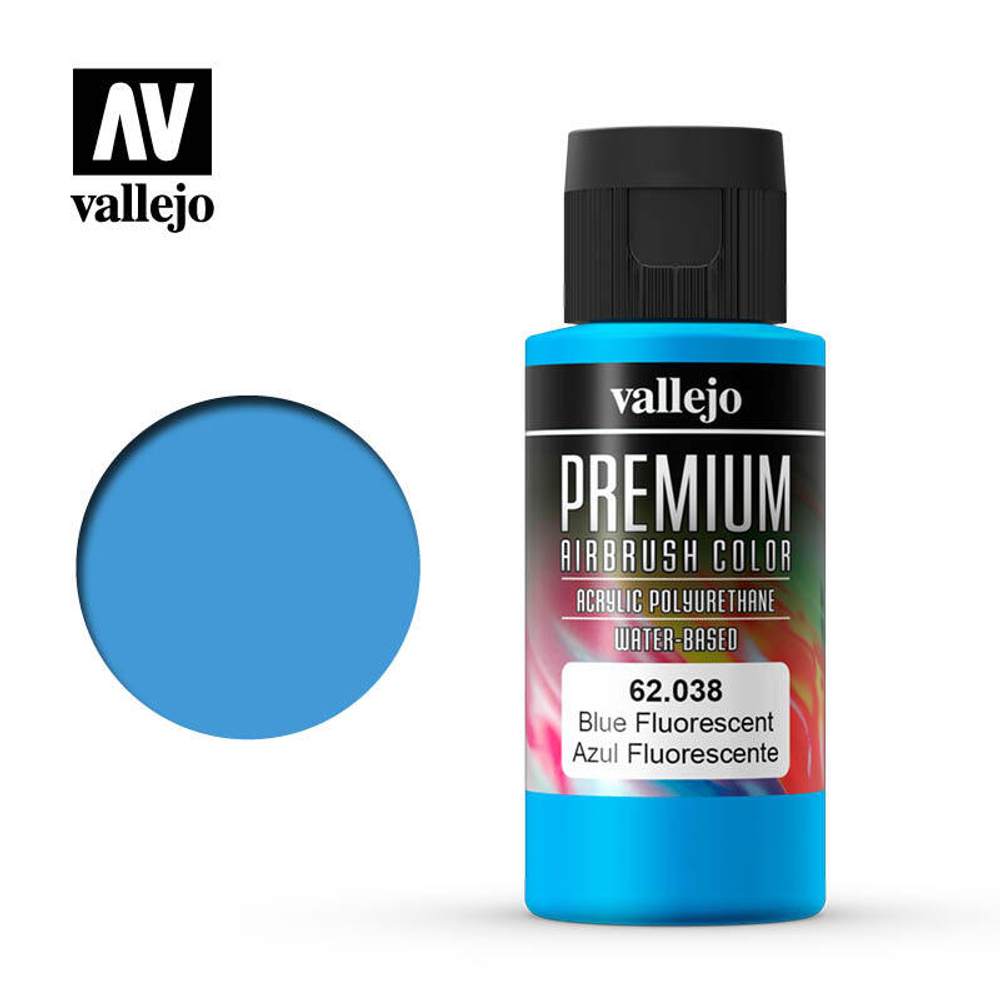 Premium color 60ml - Fluorescent Blue