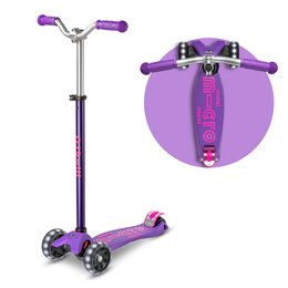 Самокат Maxi Micro Deluxe Pro LED сиреневый