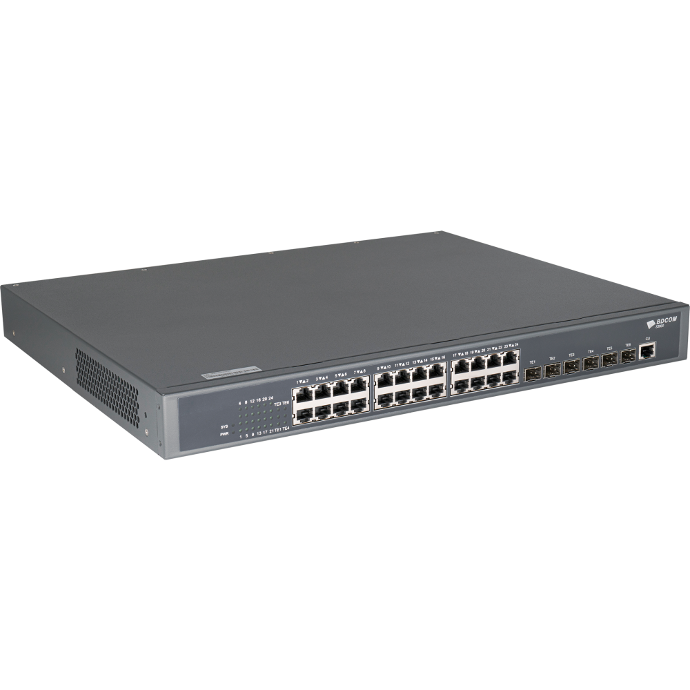 Коммутатор (свитч) BDCOM S3900-24T6X