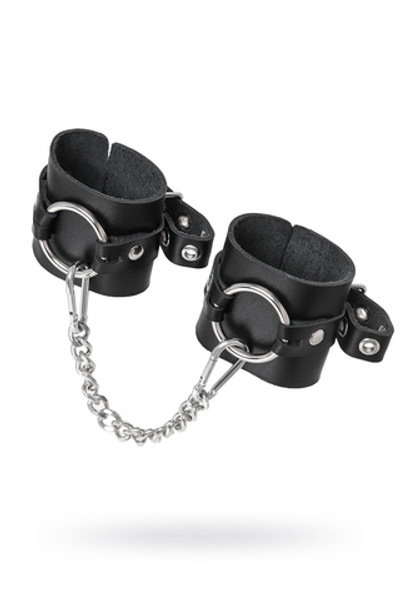 Наручники из толстой кожи с люверсами натуральная кожа