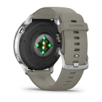 Умные часы Garmin Venu 4 45мм Серебристые с серым силиконовым ремешком (010-03014-41)