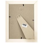 Рамка 15х21 см с паспарту 10х15 см небьющаяся, аналог IKEA, багет 26 мм, МДФ, BRAUBERG "Zool", цвет слоновая кость, 391374