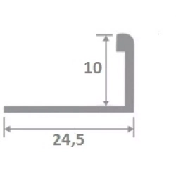 Латунный шлифованный (браш) профиль LPO-G10