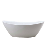 Ванна акриловая Vincea VBT-203, 1800*850*650, цвет белый, щелевой перелив, слив хром