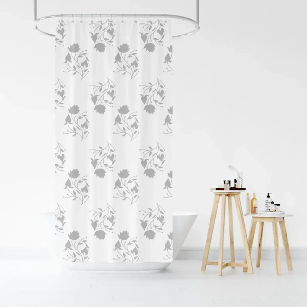 Штора для ванной полиэстер 200*200"Винетта»(цветы)