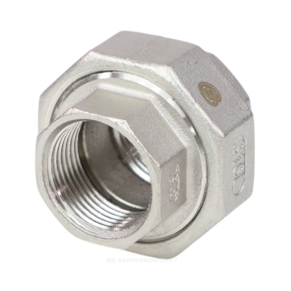 Соединитель американка сталь нерж Ду 15 (1/2") ВР Benarmo