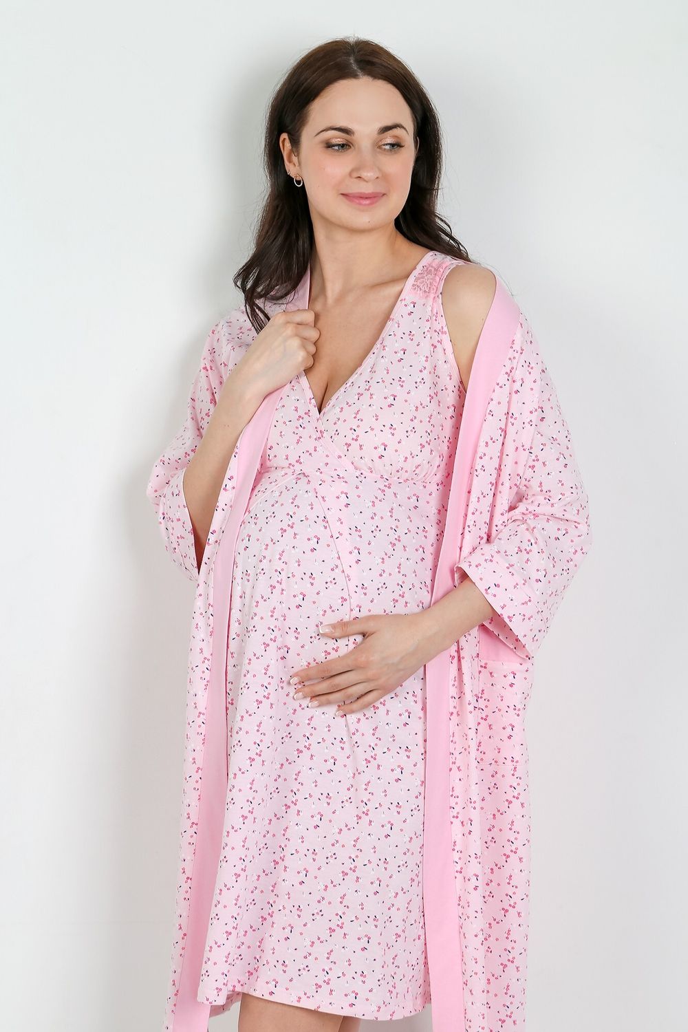 Халат женский Мамочка-6.1 Виотекс РОЗОВЫЙ