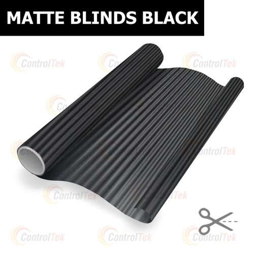Пленка для окон декоративная MATTE BLINDS BLACK ControlTek, на отрез (ширина рулона 1,524 м.)
