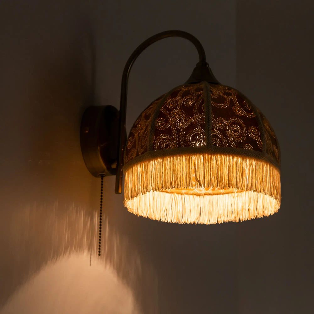 Citilux Базель CL407315 Бра с абажуром Вышивка и выключателем