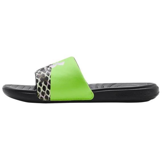 Under Armour Ansa Graphic Slide 'Black Quirky Lime'