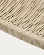 Уличный стул Nina из 100% массива акации и веревки цвета экрю