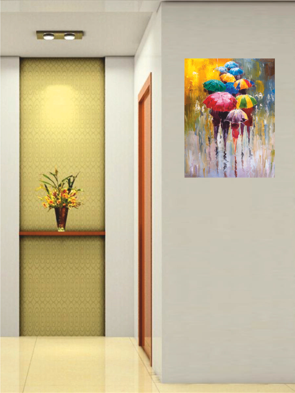 Картина "Под дождем"