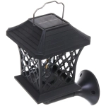 Фонарь садовый «Винтаж» 12*12*13,5 см (h=60 см) на солнечной батарее (универсальный), тёплый белый