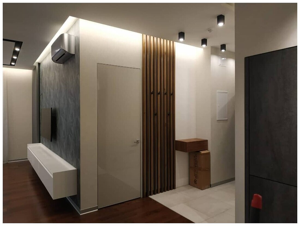 Рейки в прихожей из Сосны 40х40мм