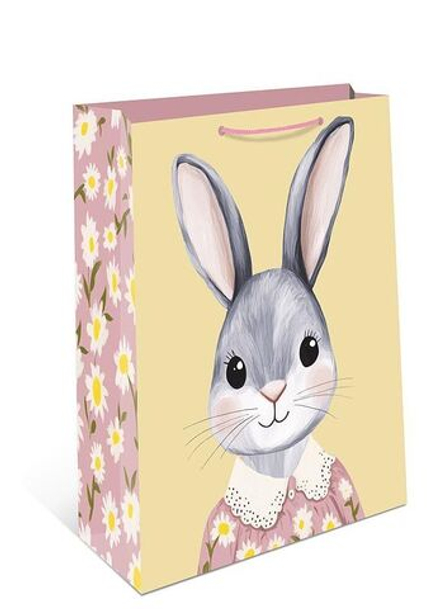 Пакет подар. бумажн. 33*42*10 см, 130гр/м2 Зайка