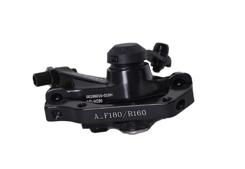 Тормоз дисковый механический задний TEKTRO MD-M280R, без ротора, черный