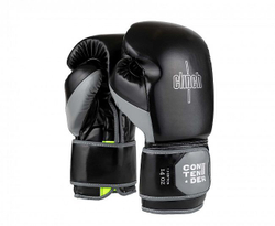 Перчатки боксерские Clinch Contender черно-серые C184