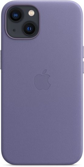 Чехол Apple Leather Case with MagSafe for iPhone 13, «сиреневая глициния»