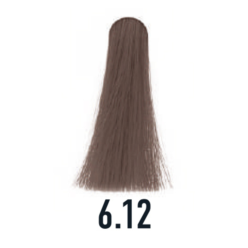 6.12 крем-краска ICE Demi-Permanent темный блонд пепельно-фиолетовый - 100 мл.