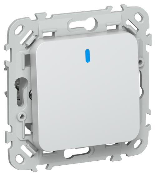 FLITE Выключатель 1-клавишный проходной с индикацией 10А ВС61-1-1-ФлЖ жемчуг IEK