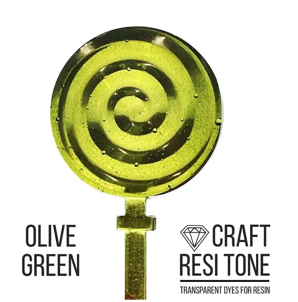 Прозрачный тонер для эпоксидной смолы, Olive Green,10мл