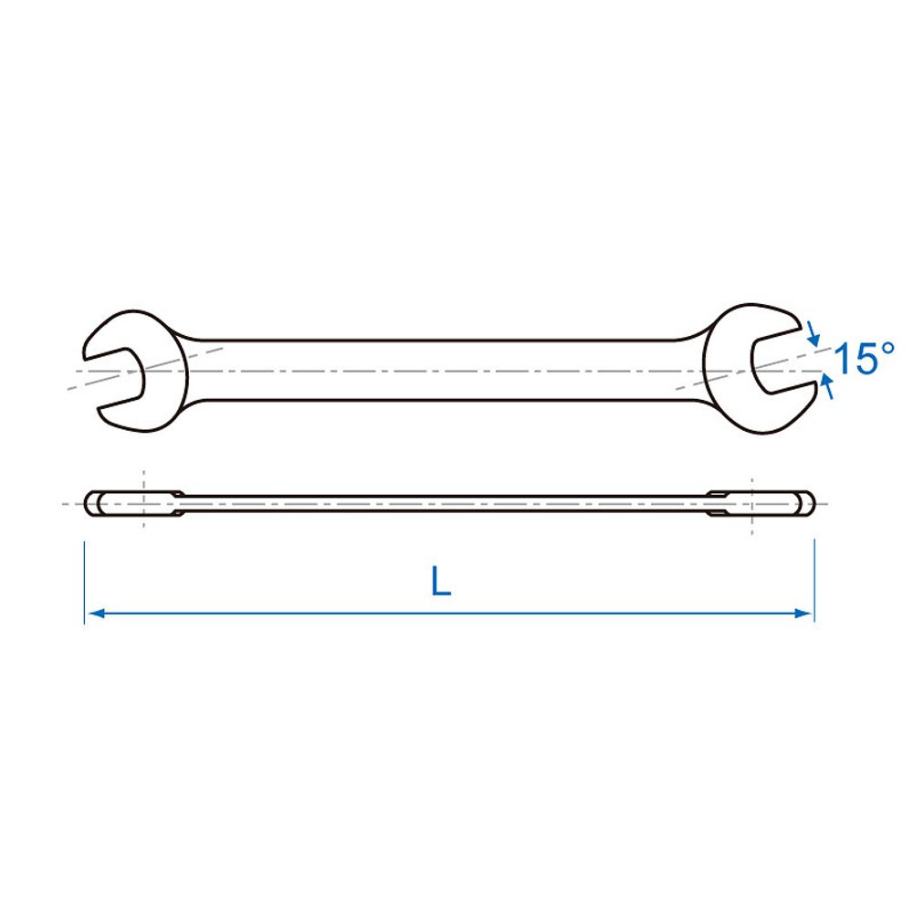 KING TONY (19003236) Ключ рожковый 32 x 36 мм