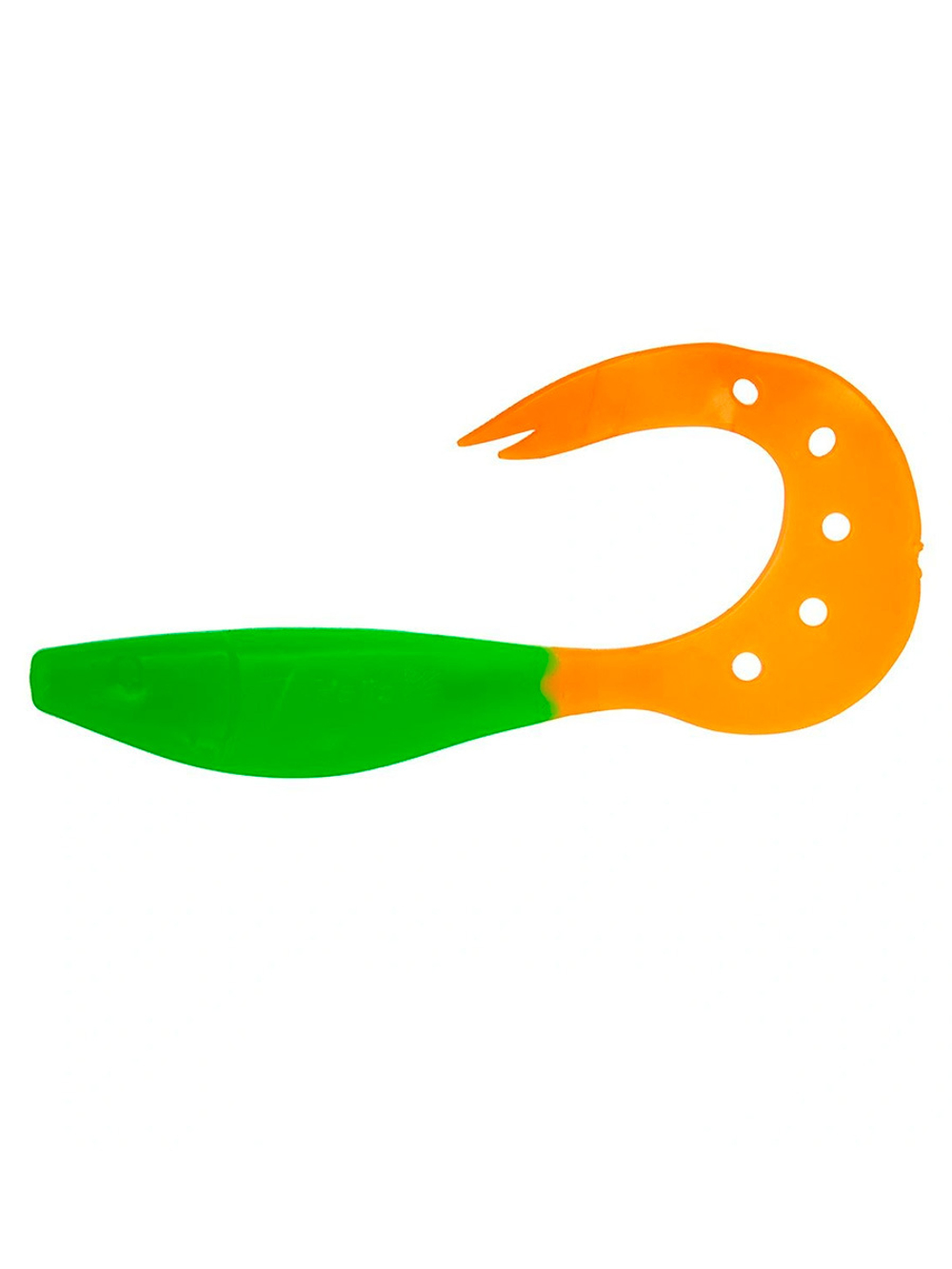 Твистер несъедобный Helios Kasandra 4"29/10,9см Lime 100шт. (HS-34-008-N)