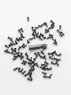 Набор саморезов (шурупов) 2 х 6 мм, черный, 100 шт