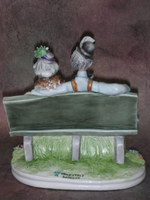 Статуэтка. Фарфор. Счастливые сердца. Capodimonte. Италия