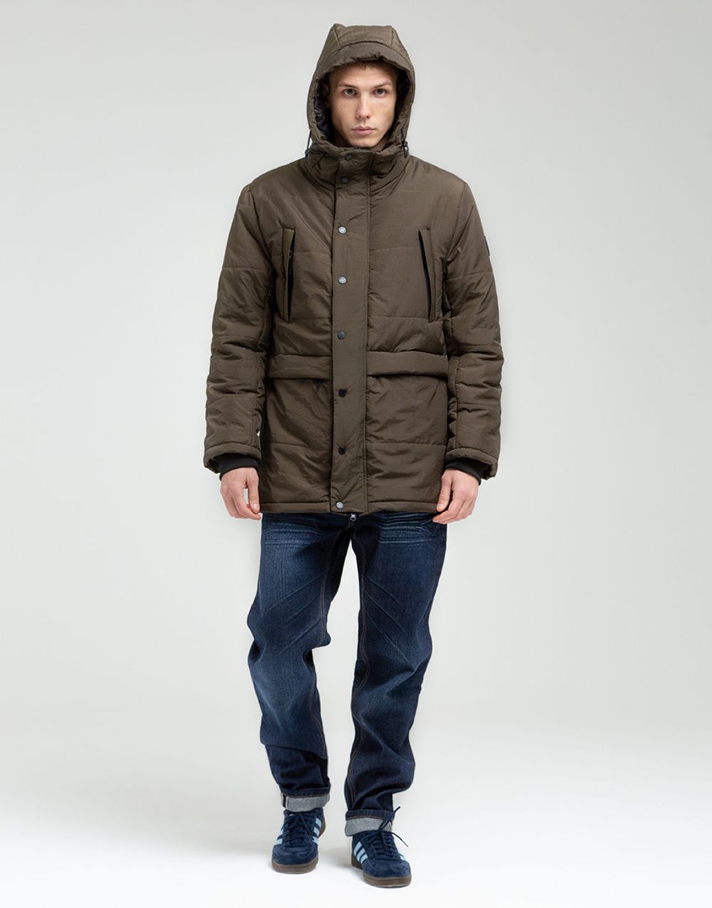 Куртка We Don’t Care Long Puffer Jacket Olive