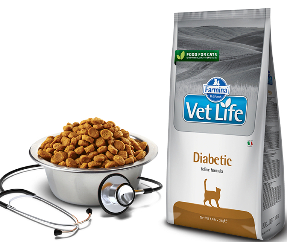 Сухой корм FARMINA Vet Life Diabetic Feline для взрослых кошек при сахарном диабете - 0,4 кг