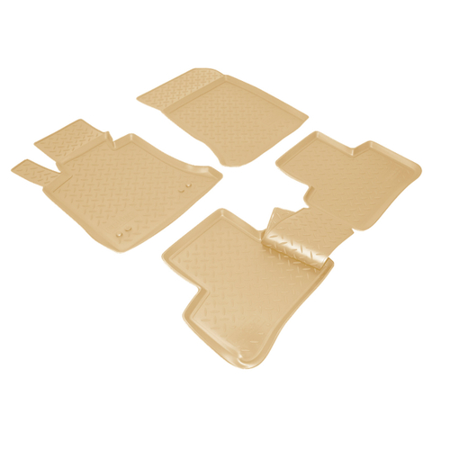 Ковры в салон Norplast/Unidec для Mercedes-Benz GLK в кузове Х204 (2008-)Полиуретан,Бежевый, арт.NPL-Po-56-40-B