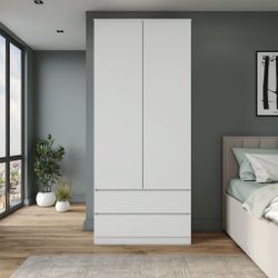 МС Мори Шкаф МШ 900.2 (МП/3) Белый