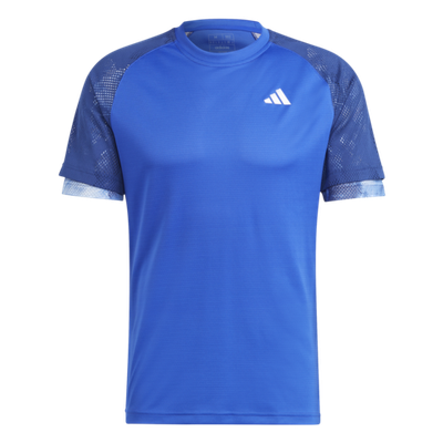 Мужское теннисное поло adidas Melbourne Ergo HEAT.RDY Raglan T-Shirt Men - Blue
