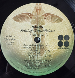Винтажная виниловая пластинка LP Kansas Point Of Know Return (USA 2010)