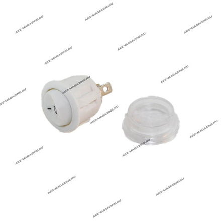 Водонепроницаемый кулисный переключатель KCD1, 6A/250V, 10A/125V, круглый, белый