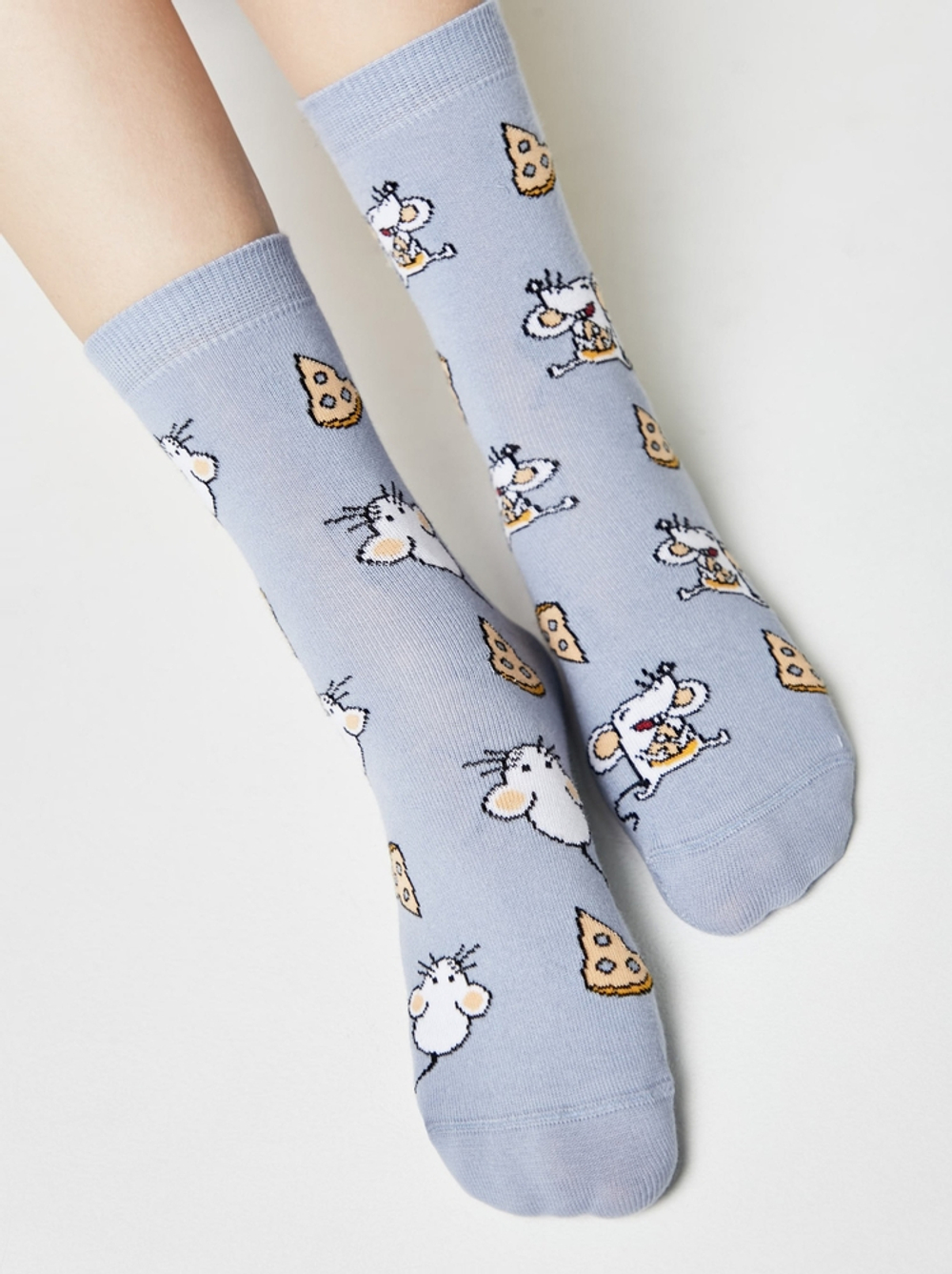 CONTE HAPPY Хлопковые носки c рисунками "Мышка и сыр"