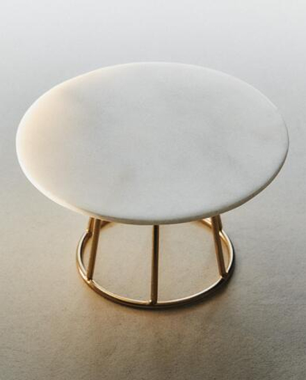 Zara Home Подсвечник из нержавеющей стали, цвет золотой, 12.5 см