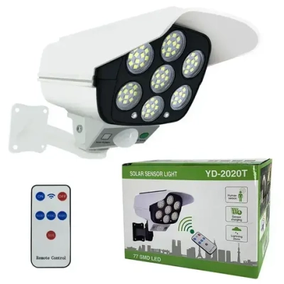 Уличный светильник на солнечной батарее с датчиком движения