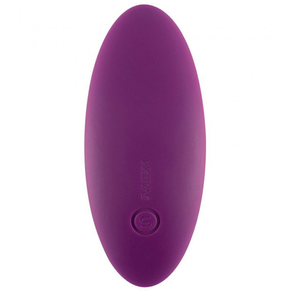 Фиолетовый клиторальный стимулятор в трусики с управлением через приложение Svakom Edeny App-controlled Clitoral Panty Vibrator STN01A