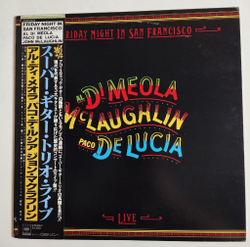 Винтажная виниловая пластинка LP Al Di Meola, John McLaughlin, Paco De Lucia Friday Night In San Francisco (Japan 1981) (Obi)