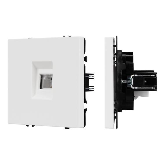 Механизм телефонной розетки SCT-NOBE-MTL1-SFPL-WH (RJ-11, 4C) Arlight 054300