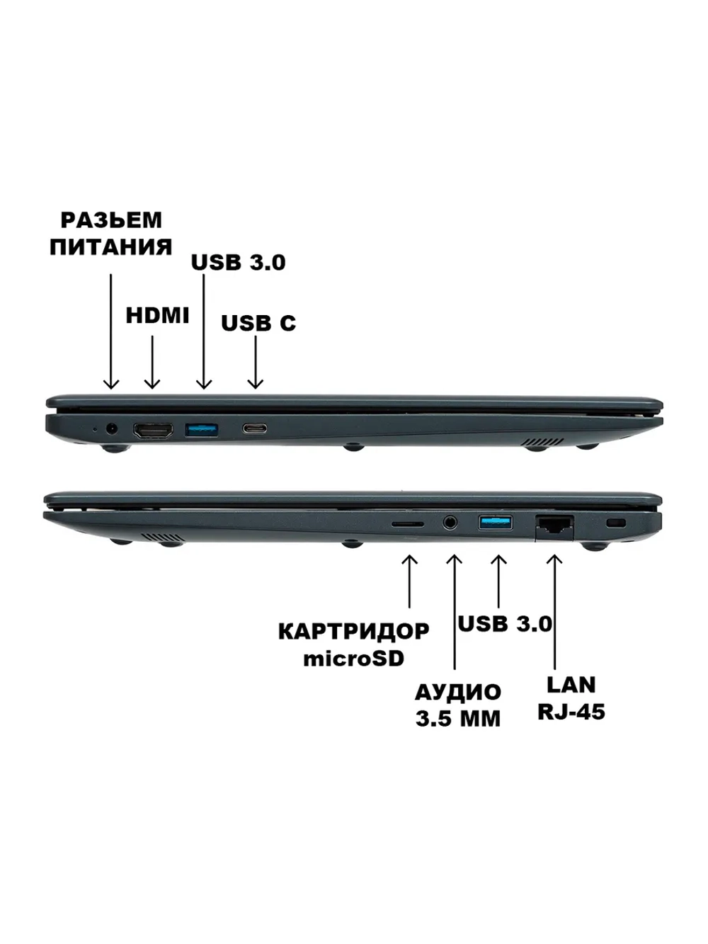 Ноутбук DEXP Aquilon C15, Intel Core i5-1035G1, 8ГБ, 256ГБ SSD, Win11, 15.6 FHD