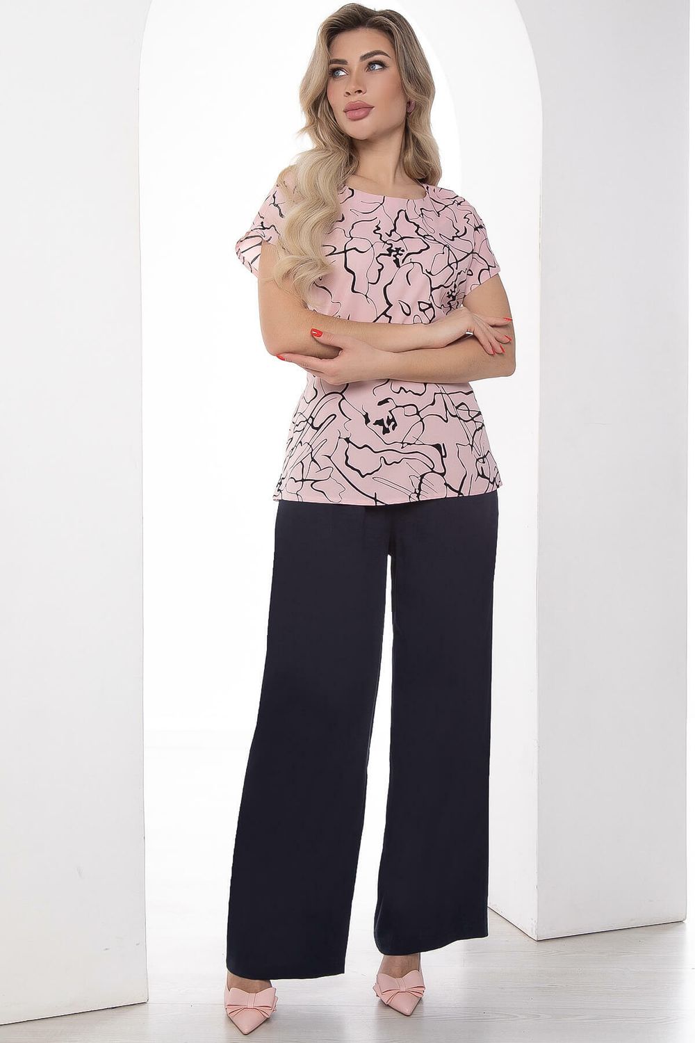 Блуза "Красотка" (розовая) Б10006 LT Collection