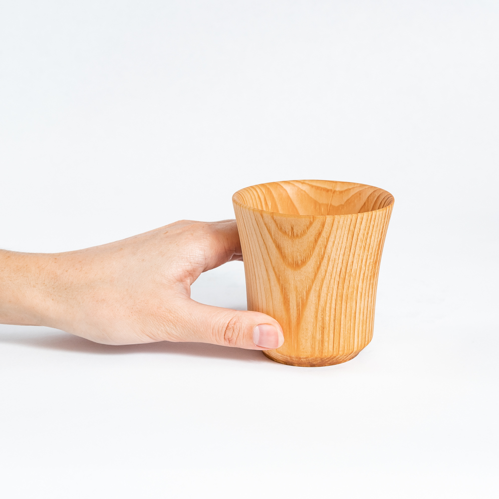 Деревянный стакан из кедра для напитков (детский) C46