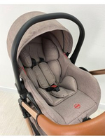 Коляска-трансформер 3в1 Luxmom V9 new коричневый текстиль