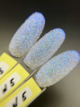 Блестки для дизайна ногтей Магический блеск №5 белый с синим