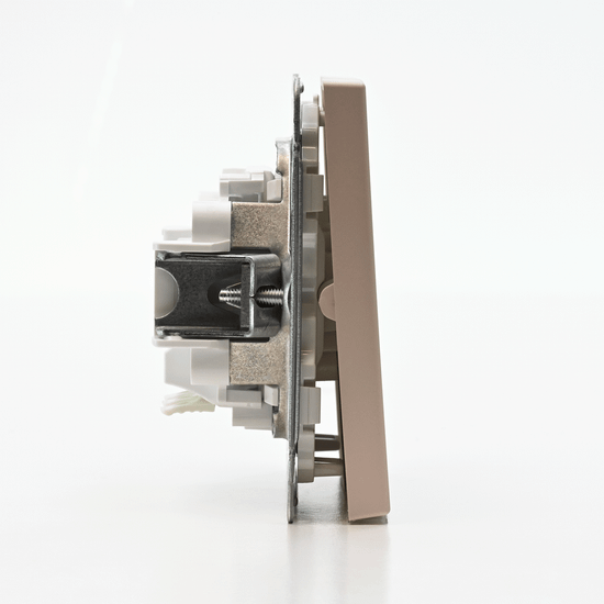 Выключатель 2-кл. ArtGallery (сх. 5а) 10AX с подсветкой быстрозажим. клем. механизм песочн. SE GAL001253S