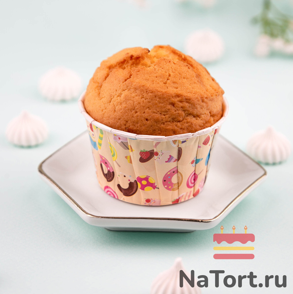 Формы бумажные с ламинацией «Маффин» 50х40 мм (Сладости) 100 шт