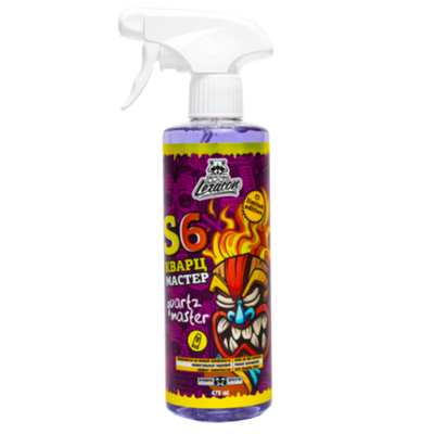 Leraton Кварцевый состав для быстрого блеска и гидрофоба S6 GRAPE 473мл